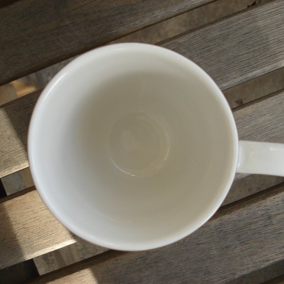 222 FIFTH AUDREY BLACK & WHITE POLKA DOTS PORCELAIN COFFEE CUP - Picture 4 of 5